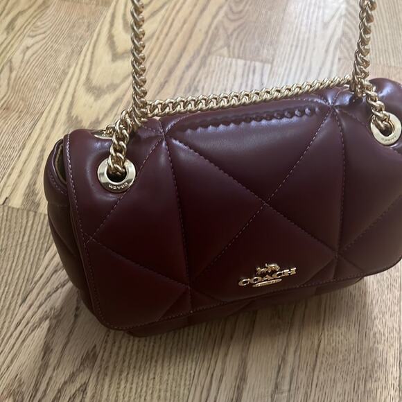 COACH NEWYORK PILLOW QUILTED LEATHER NWOT‎ SAMPLE SHOULDER BAG - Picture 10 of 13